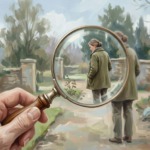 A reflective image symbolizing the question of cognitive capacity in abusive parenting and the assessment of normal intelligence